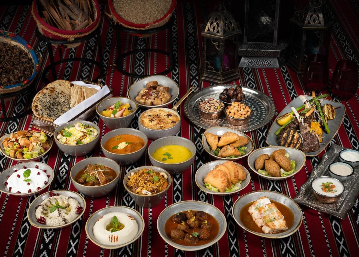 Centara West Bay Hotel & Residences Doha Exteriör bild A selection of traditional Emirati cuisine