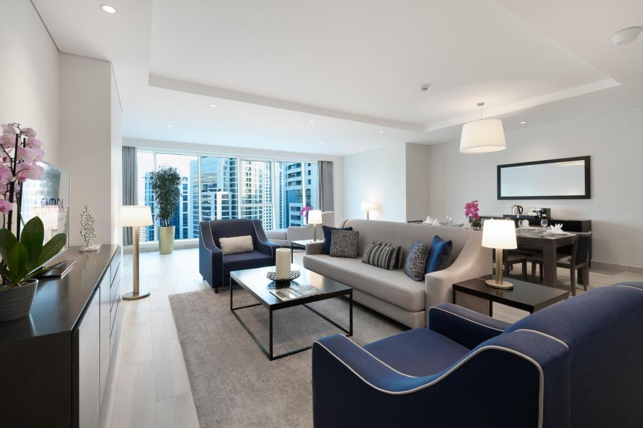 Centara West Bay Hotel & Residences Doha Exteriör bild A living room in a typical apartment